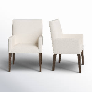 Joss & Main Meria Upholstered Arm Chair in Beige & Reviews | Joss ...