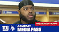 OT Andrew Thomas discusses hamstring injury