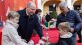 Christmas comes early! Princely Twins distribute gifts to young Monegasques