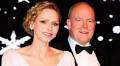 Prince Albert II and Princess Charlene at Bal de Noël