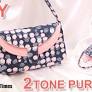 Top diy purse pattern New Arrivals DIY 2TONE PURSE BAG How to make Casual Handbag Sewing Pattern Tutorial sewingtimes
