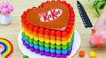 Miniature Rainbow Heart Cake – Satisfying Decorating Ideas
