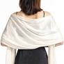CHIC DIARY Lace Wedding Shawl Wrap – Embroidered Tulle Cape For Brides, Evening Dress, Prom, Party