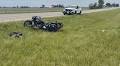 Collision between deer and motorcycle leaves one person injured