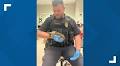 Rome officer rescues kitten found clinging to bicycle, then gives it a home