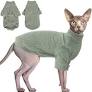 Sphynx Cat Sweater - 100% Cotton Turtleneck For Hairless Cats, Warm & Comfortable