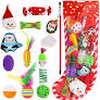 MALLMALL6 Christmas Cat Stocking Toy Set - 12Pcs Pink Kitty Toys With Feather Wand, Mice, Balls & More For Indoor Cats