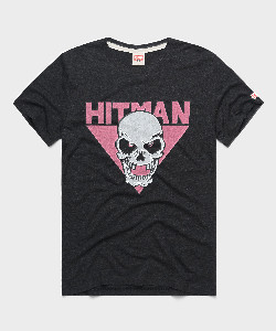 Hitman Skull | Retro Bret Hitman Hart WWE Legend T-Shirt ...