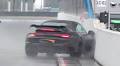 A Porsche 911 Turbo Drag Racing In Wet Weather Is A Recipe For A Crash