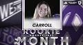 Carroll named Hockey East Rookie of the Month