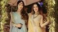 Naimal Khawar Khan twins with sister in glitzy mirrorwork lehenga-choli