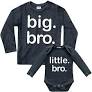 Big Brother Little Sister Embroidered Big/Little Brother Sweatshirt Jumpers By Minni Brother Sister Matching Outfits