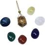 PH PandaHall 3 Styles Interchangeable Crystal Holder Necklaces With Natural Stones | Rose Quartz, Amethyst, Clear Quartz