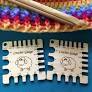 Wood Knitting Needle Gauge And Ruler Small Needle Size Checker Knitting Tool Ruler Knit-Chek For