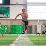 UND's Nate DeMontagnac tests at UND Pro Day as CFL interest grows