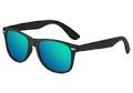 Mens & Womens Sunglasses Polarized,Trendy Classic Black Rectangle Sunglasses for Fishing Travelling Climbing