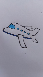 How to draw airoplane✈️ viman ka Chitra kaise banaye #easy ...