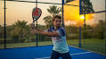Padel School influencer Sandy Farquharson arrives for clinics