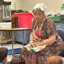 Grandma Pickett visits First Graders