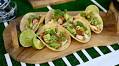 Make fish tacos, sweet potato chips with chicken for Sunday Night Football