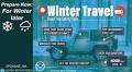 Winter travel road trip safety tips