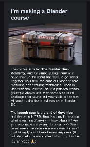 Blender Guru is creating a Blender course (post donut tutorial ...