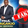 Ignore graphics claiming Kenyan musician Paul Waiganjo has launched campaign for parliamentary seat