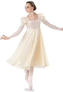 Weissman® | Empire Waist Velvet Ballet Dress