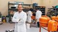 A civil engineering professor innovates sustainable concrete out of marble dust and seaweed