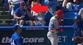 Fan moons the TV camera at Blue Jays game