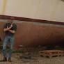 Man buys Frank Sinatra's abandoned yacht to embark on high-risk restoration project and reveals the once-luxurious vessel's neglected condition