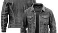 Men’s Real & Faux Leather Trucker Vintage Distressed Biker jacket Casual Motorcycle & Streetwear Black & Brown S to 3XL
