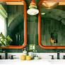 Before & After: Only Justina Blakeney Could Balance Two Dueling Colors in One Small Bathroom