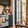 Cherry Red and Forest Green Live Harmoniously in This Charming London Home