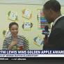 Kourtni Lewis wins Golden Apple Teacher of the Week