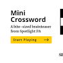 Play Mini Crossword, a daily bite-sized brainteaser
