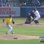 George Feliz singles on a sharp line drive to center fielder Landyn Vidourek. Estevan Moreno scores.