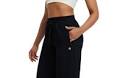 beleaf Women's Fleece Lined Sweatpants Wide Leg Pants with Zipper Pockets Loose Fit Track Pants Drawstring Travel Casual Work