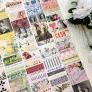 Collage Strips Tim Holtz Idea-ology Mixed Media Craft Paper Strips