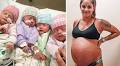 Mum recalls the moment she realised she was having quadruplets