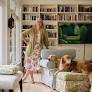 Louise Penny gives us a tour of her book collection. Her dogs come, too.