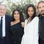 Zoe Saldaña and Salma Hayek Step Out with Their Husbands for Double Date Night in Venice