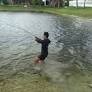 A lady reported a shark in her pond until the biggest monster fish ate the duck right in front of her