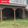 Before and After: A Dark, Muddy Storage Area Becomes a Dreamy Backyard Escape