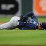 Rays' Griffin Jax leaves start vs. O's after liner hits back