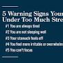 Warnings Signs of Stress