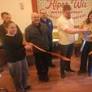 Crimson Still opens: Snipping the ribbon