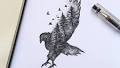 Alfred Basha's Pen & Ink Sketches Of Trees Growing Into Animals