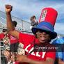 Licensable picture: Vivian Sanon of Budd Lake, Morris County, traveled approximately 120 miles to watch a practice session for the World Cup team