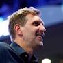 Dirk Nowitzki courtside to support the Dallas Wings